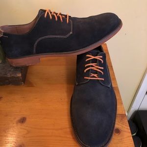 Johnston and Murphy // Derby Blue Suede Shoes